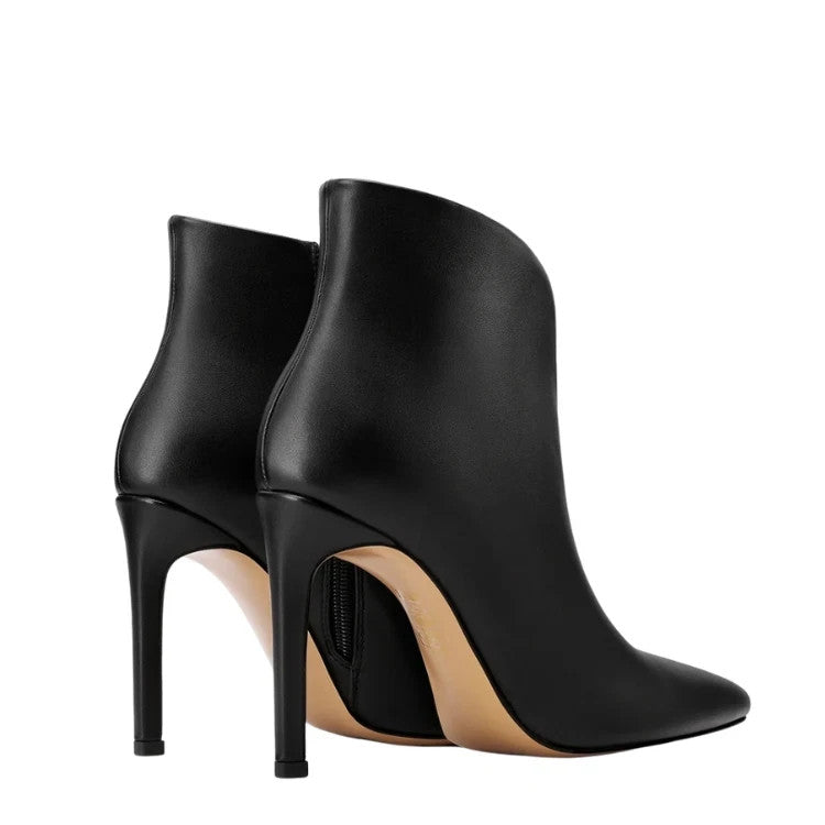 Queen Helena Stivaletti da Donna a punta tacco 10cm. Art.K4053 Col.Nero