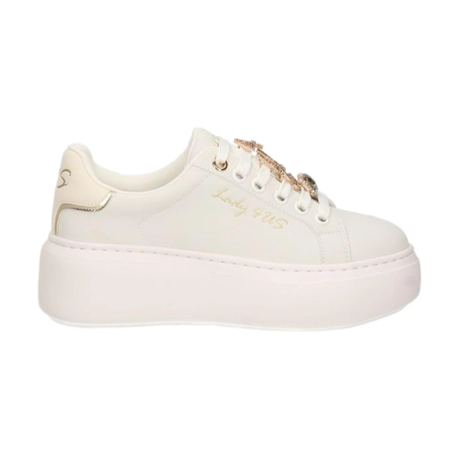 4US Paciotti sneaker in ecopelle con dettaglio gioiello Aflame 100