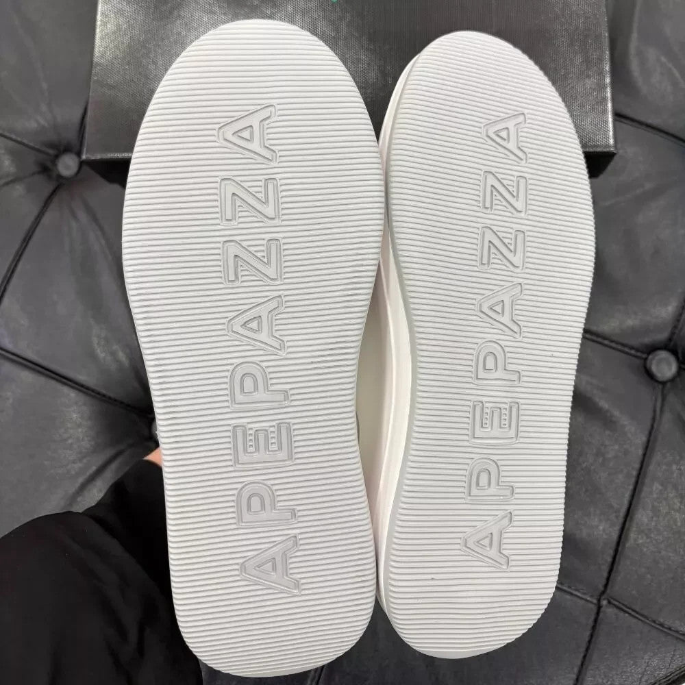 Apepazza S5LIFTY09/ LEA donna white/platinum in pelle con labbra removibili