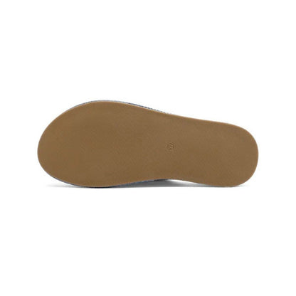 QUEEN HELENA Sandali donna platform con fibbie e dettagli floreali ricamati BLU