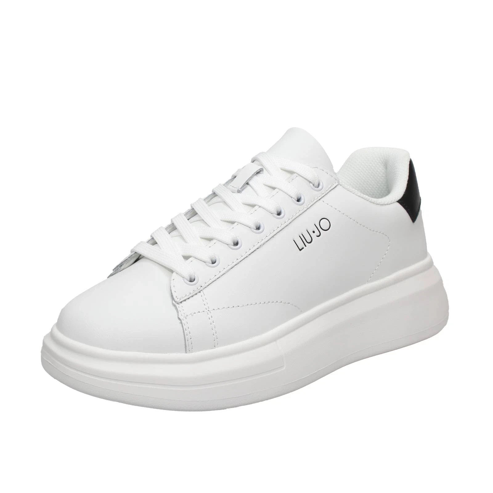 Liu Jo Cv Big 01 - Sneakers Platform In Pelle Bianco - Uomo Scarpe Sneakers