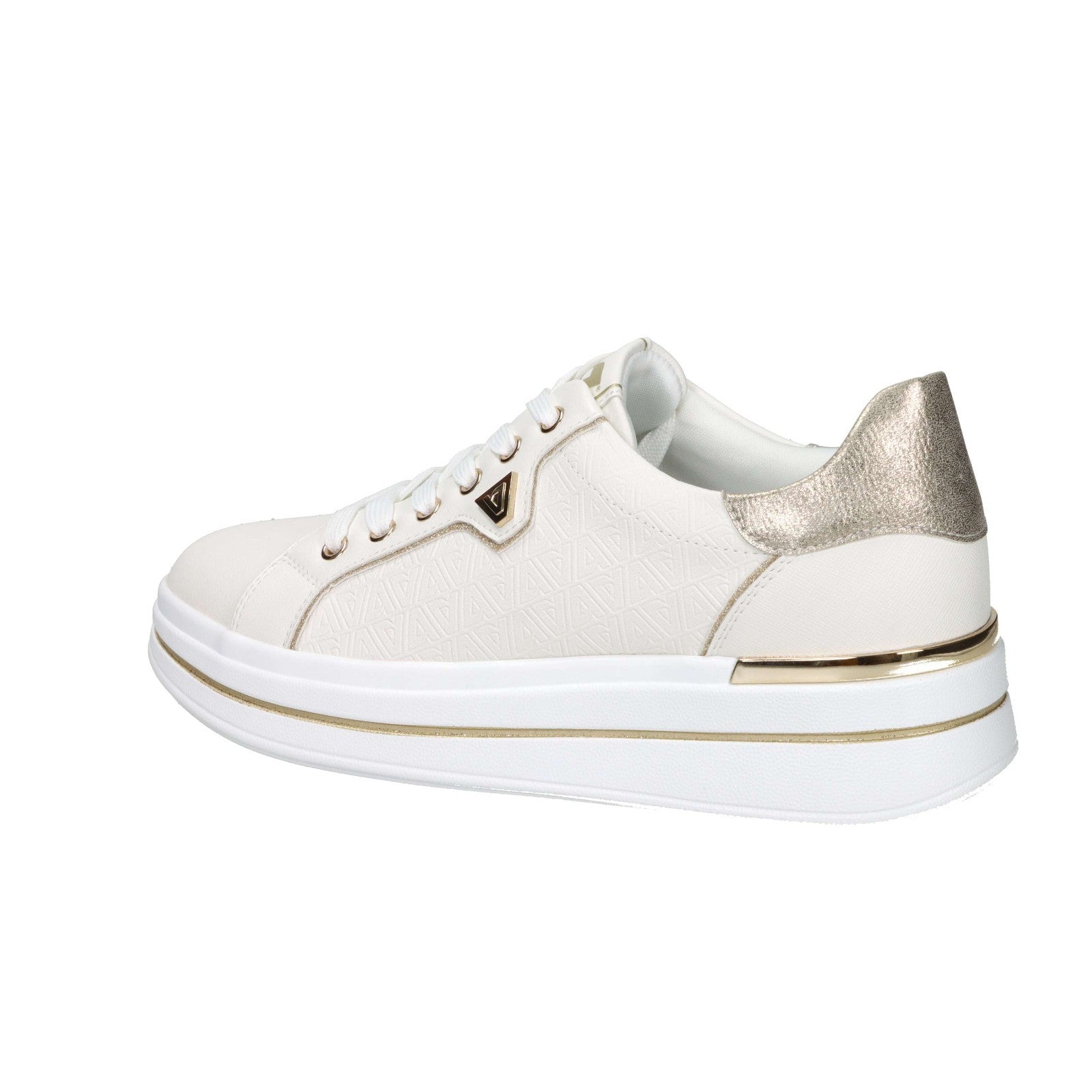 VALLEVERDE SNEAKERS BASSA 35482L BIANCO/ORO
