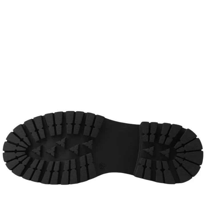 Queen Helena Stivaletti da Donna con fibbie laterali e suola carrarmato