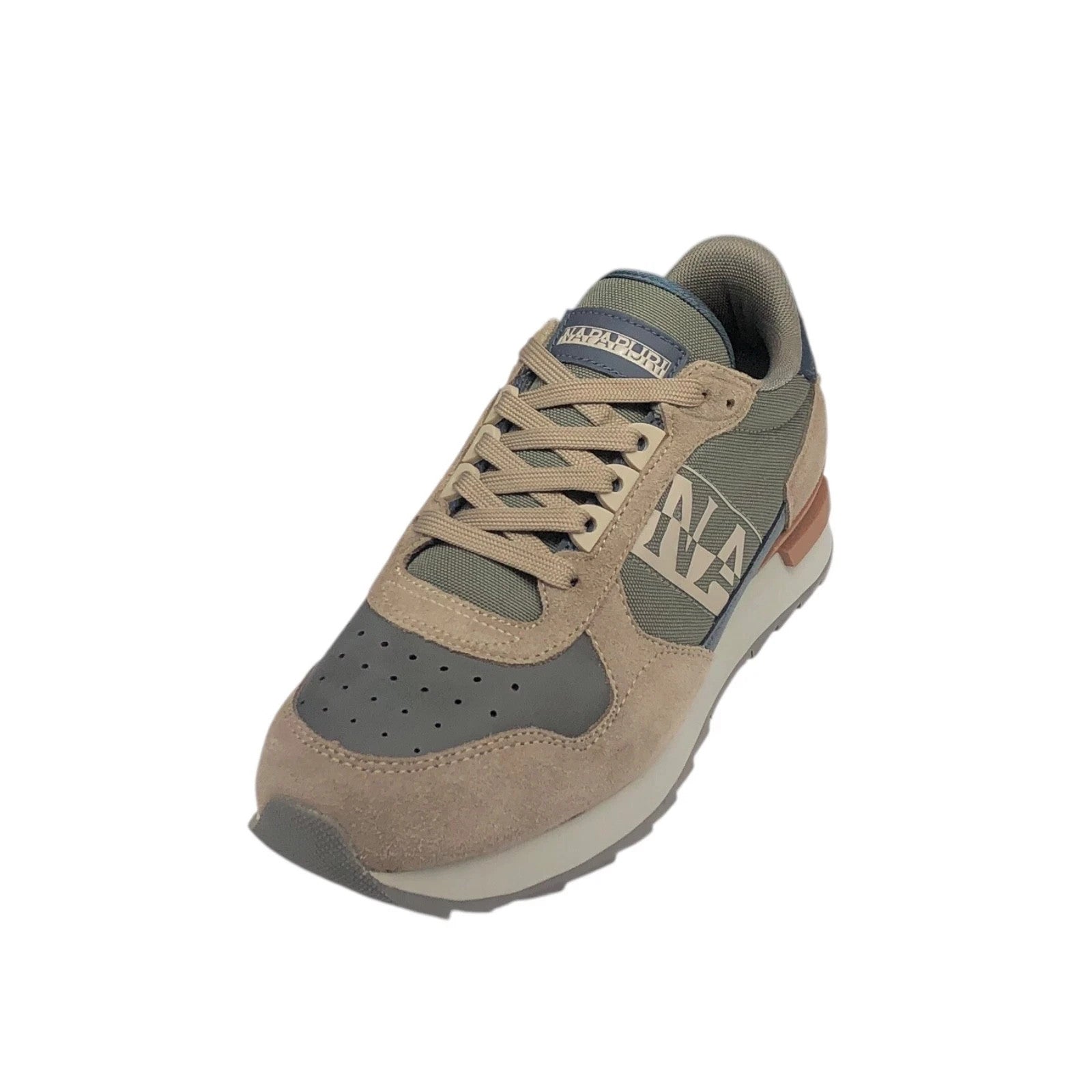 NAPAPIJRI COD.NPOA88XIMZ11 SCARPE CASUAL UOMO IN PELLE COL.GREY BROWN