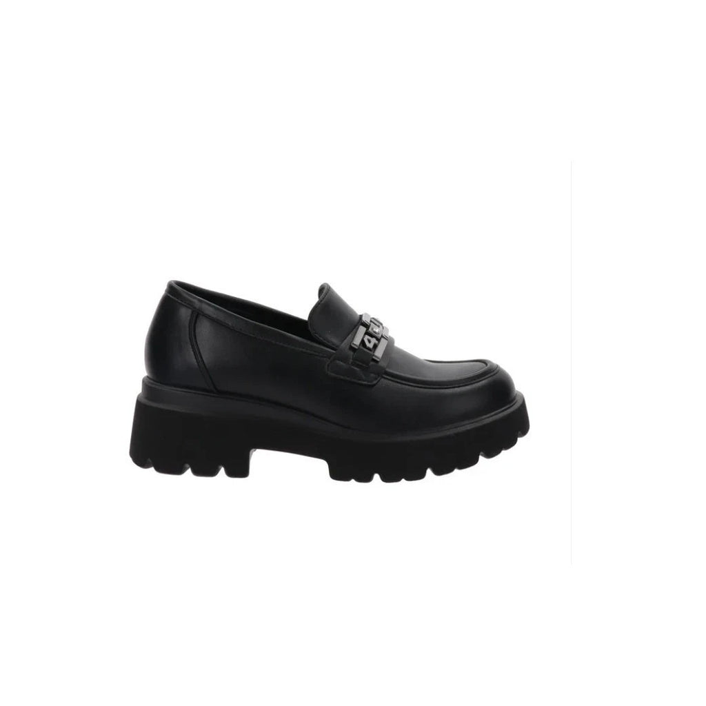 4US Mocassino Donna Con Tacco ed Accessorio By Cesare Paciotti - NER (Nero)