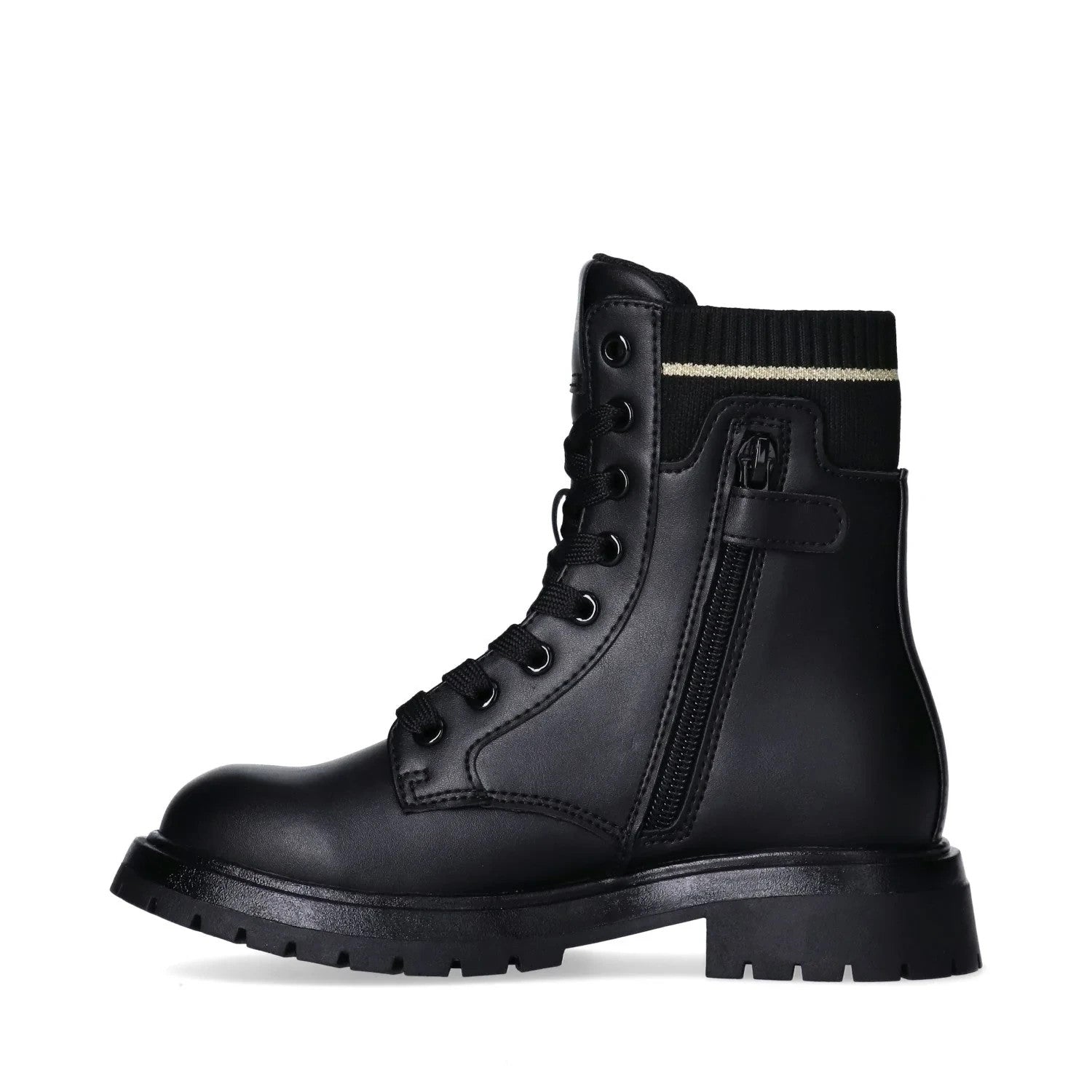 Tommy Hilfiger Stivaletti da bambina con elastico e dettaglio dorato