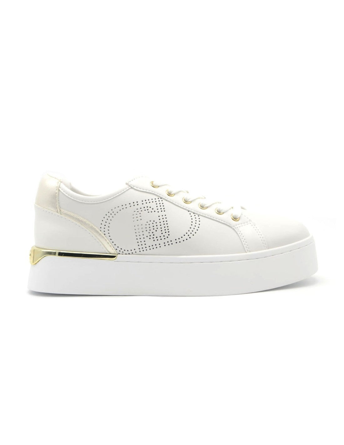 Liu Jo Sneakers donna in pelle con logo traforato Pretty 05