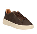 BLAUER BUCK01 dark brown marrone scarpe uomo sneakers pelle lacci