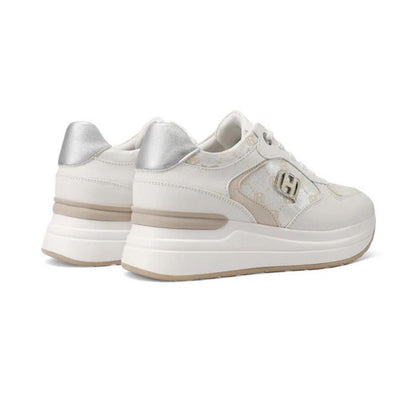 QUEEN HELENA Sneakers donna con zeppa e design urbano white X34-21