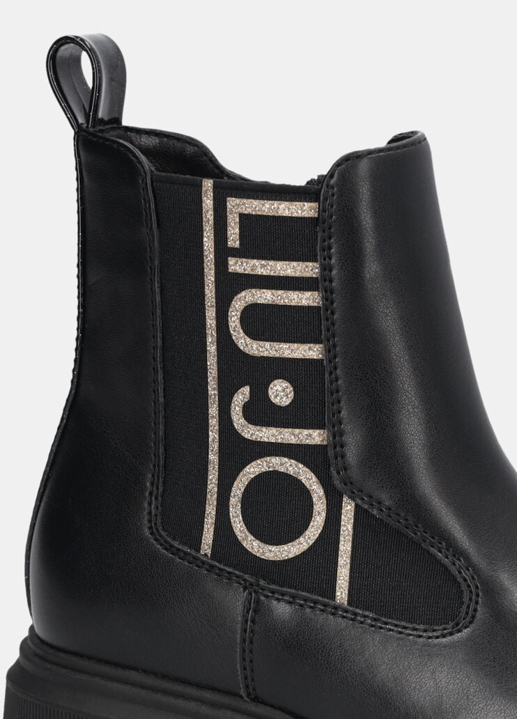Stivaletti Liu Jo con maxi logo glitterato LIUJO