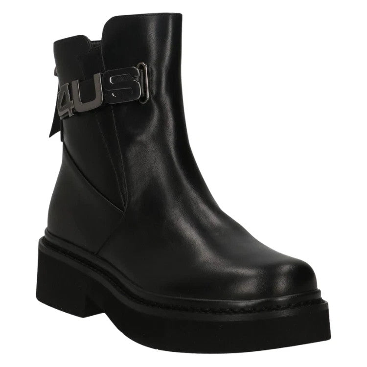 4US by Paciotti Stivaletti da Donna in pelle con logo metallizzato Art.4US007 Co