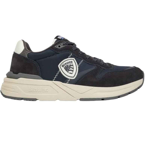 BLAUER Sneakers uomo in pelle e tessuto Ray01 F5RAY01/NYN
