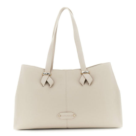 Borsa Donna Cafènoir Shopping Bag Pelle Martellata Nude