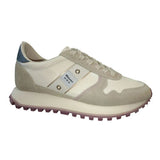 Scarpe Blauer Millen03 Sneakers Donna Pelle e Camoscino Crema