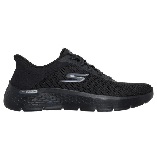 Skechers Slip-ins Go Walk Flex da Donna Scarpe Nere Memory Foam Senza Lacci New