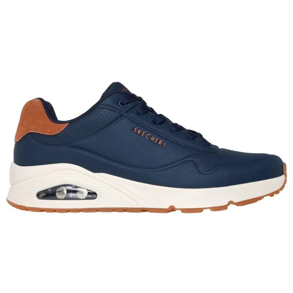 Skechers Uno Suited On Air Blu Scarpe Shoes Uomo Sportive Sneakers 183004 NVY