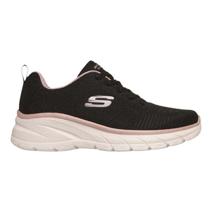 Scarpe da ginnastica Skechers Fashion Fit 2.0 donna alla moda in nero oro rosa