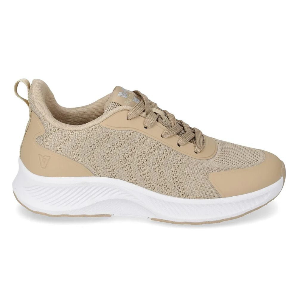 VALLEVERDE Sneaker da Donna Gold con tomaio tessuto elasticizzato.