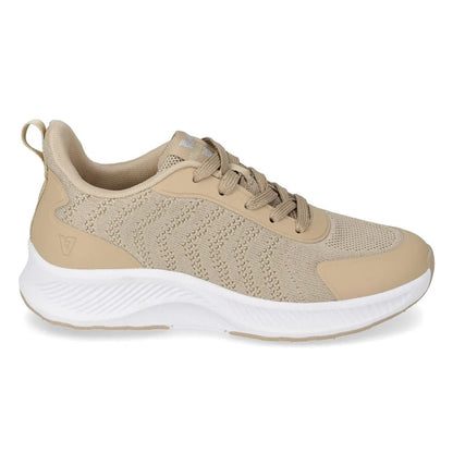 VALLEVERDE Sneaker da Donna Gold con tomaio tessuto elasticizzato.