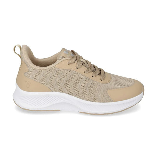 VALLEVERDE Sneaker da Donna Gold con tomaio tessuto elasticizzato.