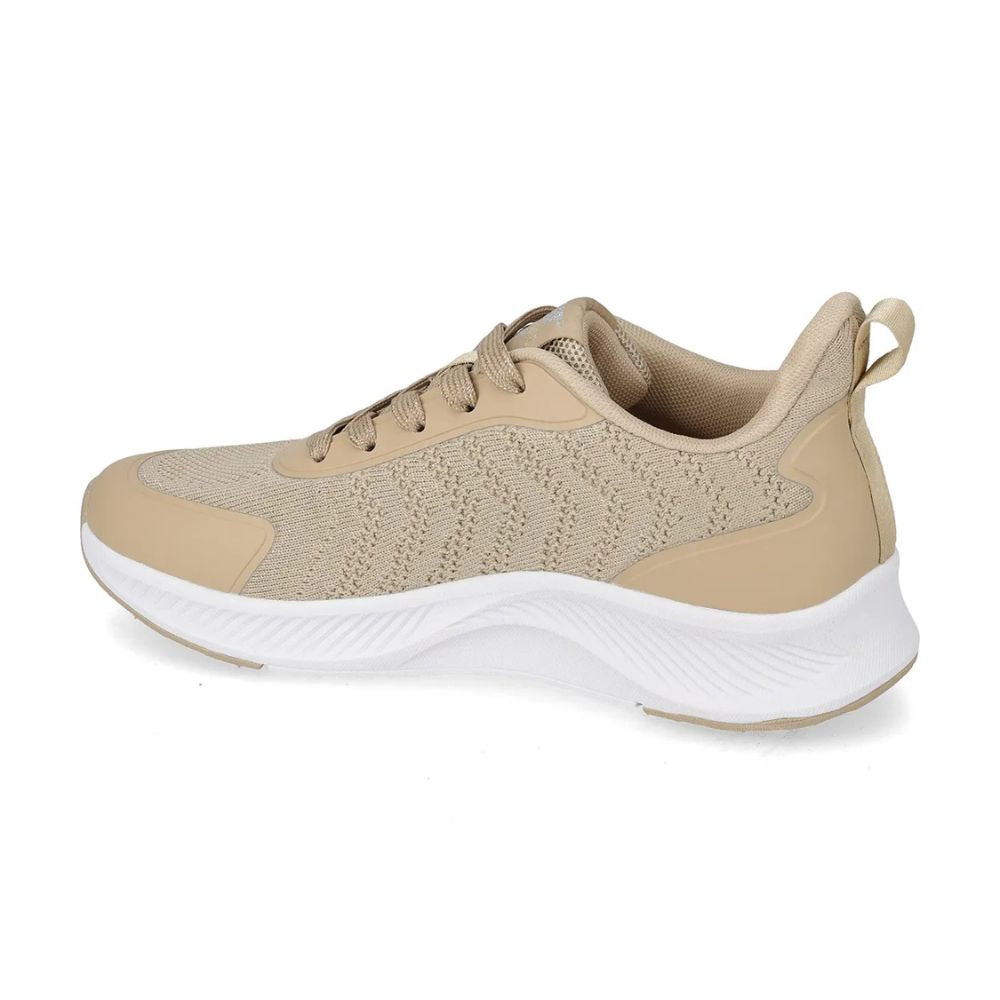 VALLEVERDE Sneaker da Donna Gold con tomaio tessuto elasticizzato.