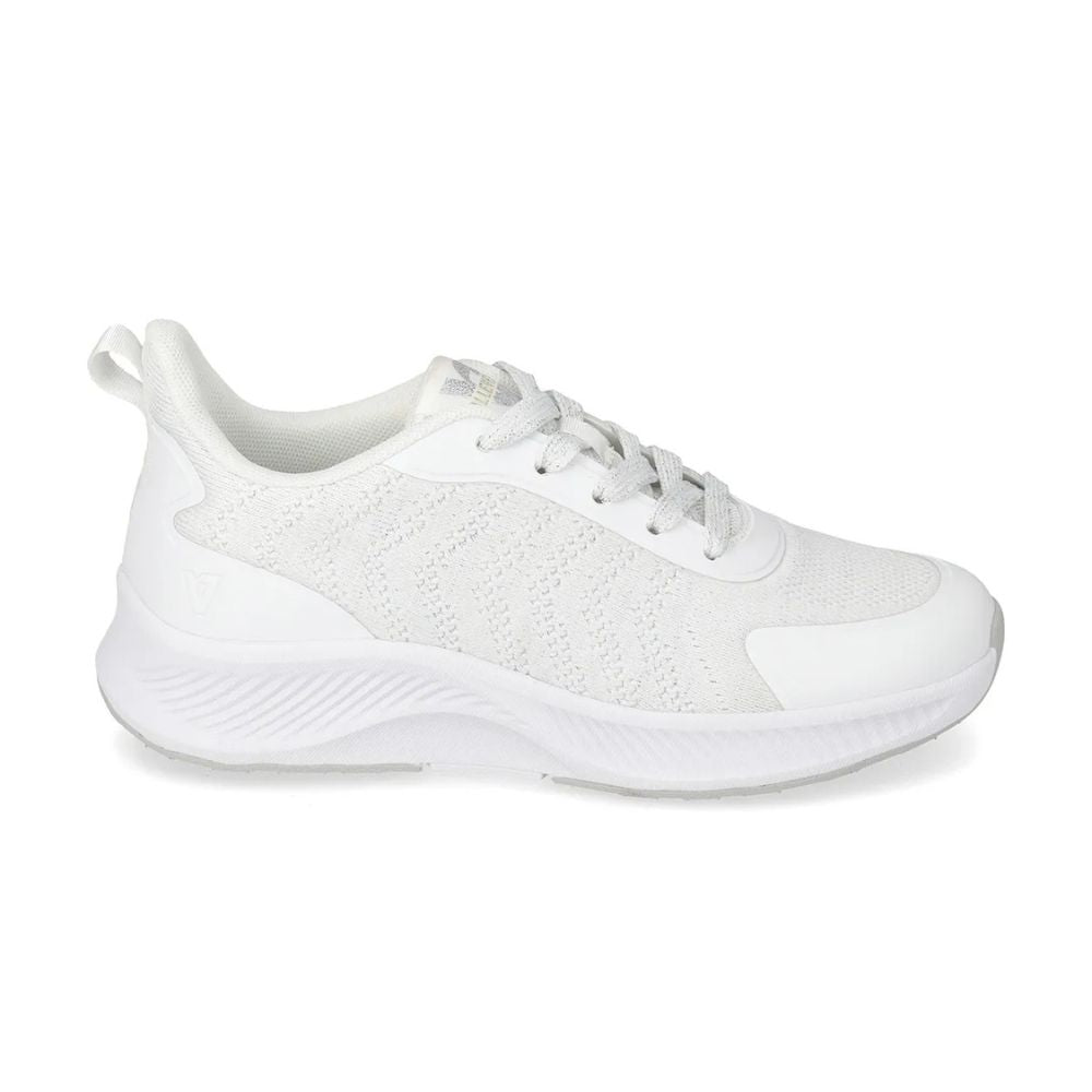 VALLEVERDE Sneaker Donna silver con tomaio tessuto elasticizzato.