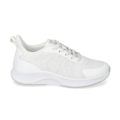 VALLEVERDE Sneaker Donna silver con tomaio tessuto elasticizzato.