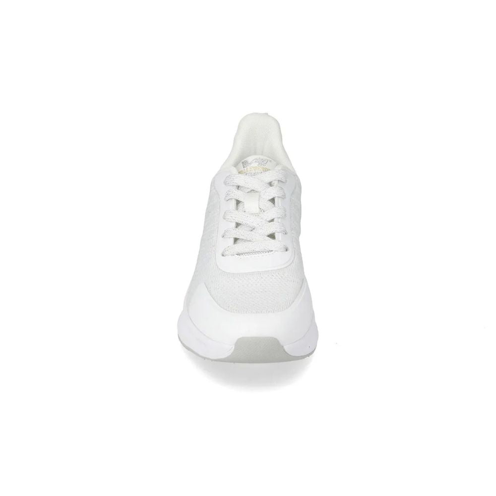 VALLEVERDE Sneaker Donna silver con tomaio tessuto elasticizzato.