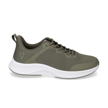 VALLEVERDE Sneaker Uomo verde con tomaio tessuto elasticizzato.