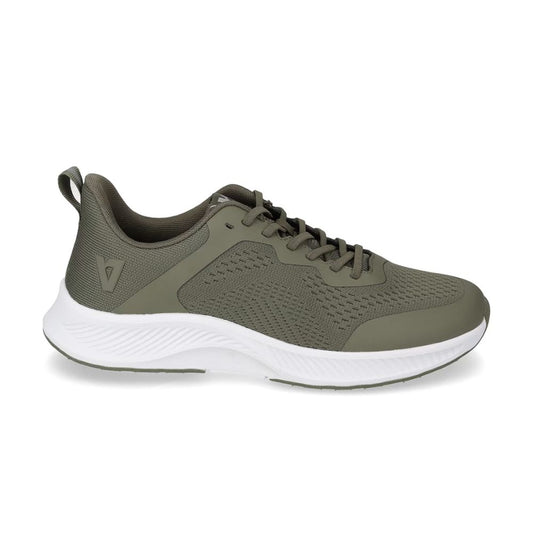 VALLEVERDE Sneaker Uomo verde con tomaio tessuto elasticizzato.