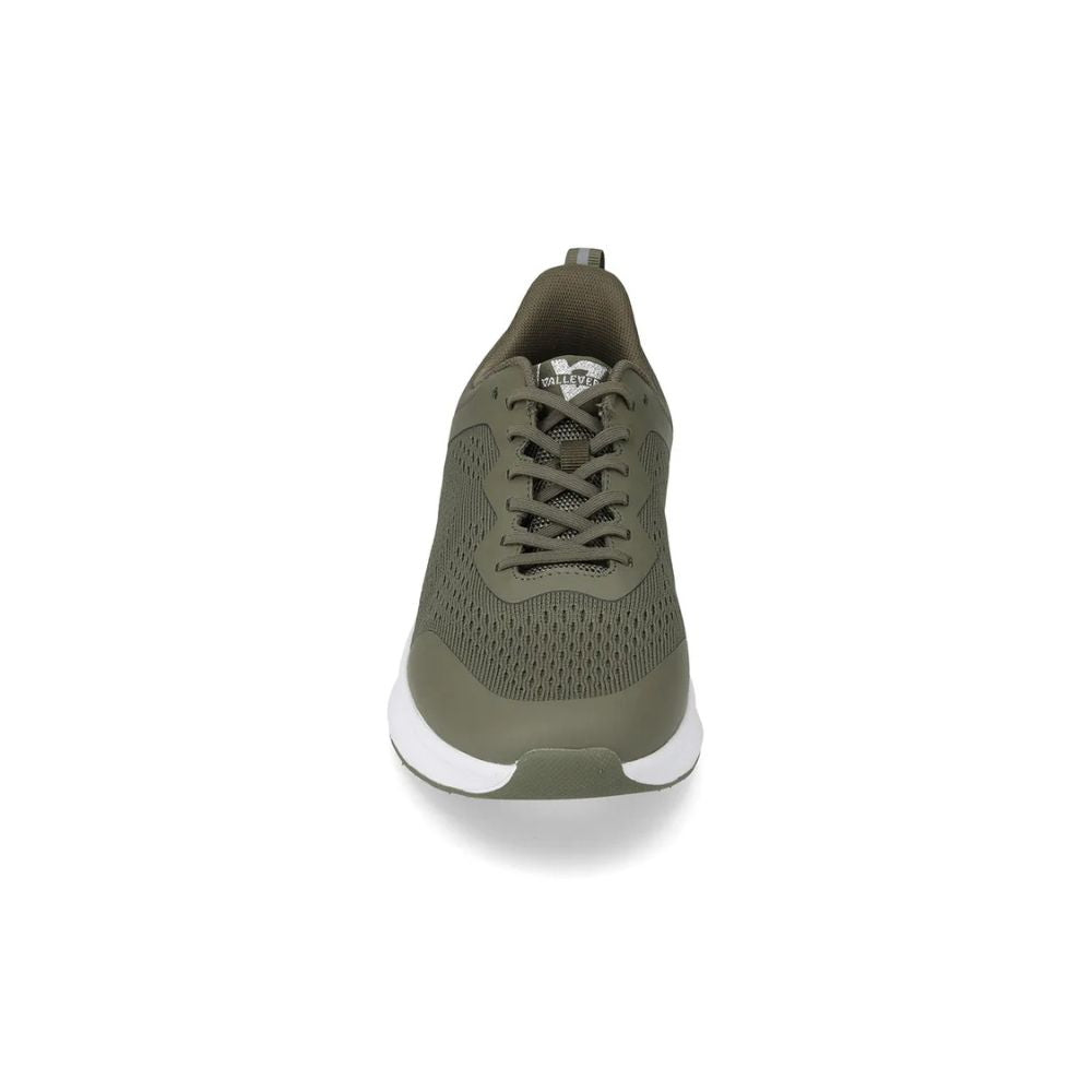 VALLEVERDE Sneaker Uomo verde con tomaio tessuto elasticizzato.