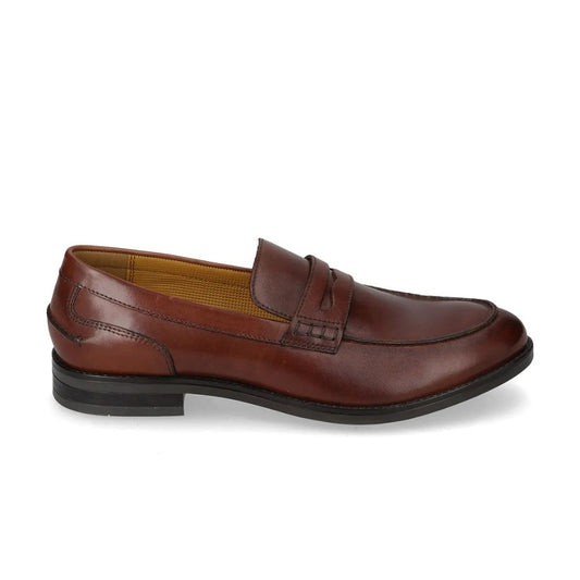 VALLEVERDE Uomo Mocassino Vitello Brown con tomaio e sottopiede in pelle.