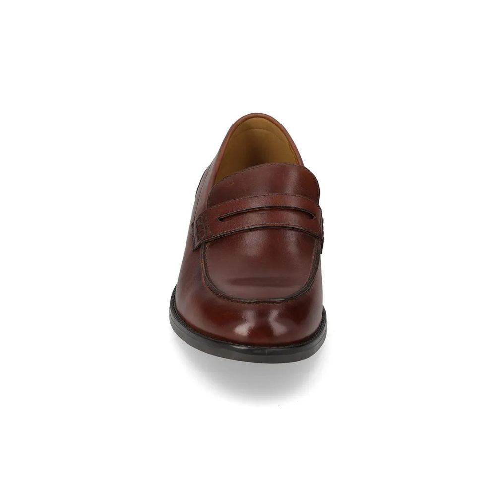 VALLEVERDE Uomo Mocassino Vitello Brown con tomaio e sottopiede in pelle.