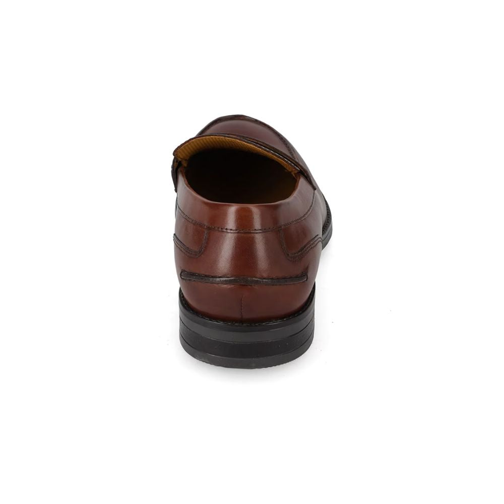 VALLEVERDE Uomo Mocassino Vitello Brown con tomaio e sottopiede in pelle.