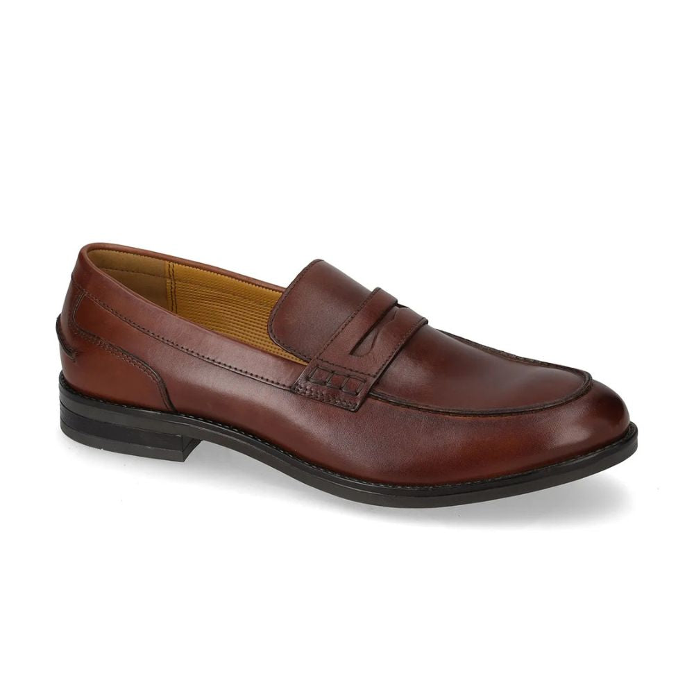 VALLEVERDE Uomo Mocassino Vitello Brown con tomaio e sottopiede in pelle.