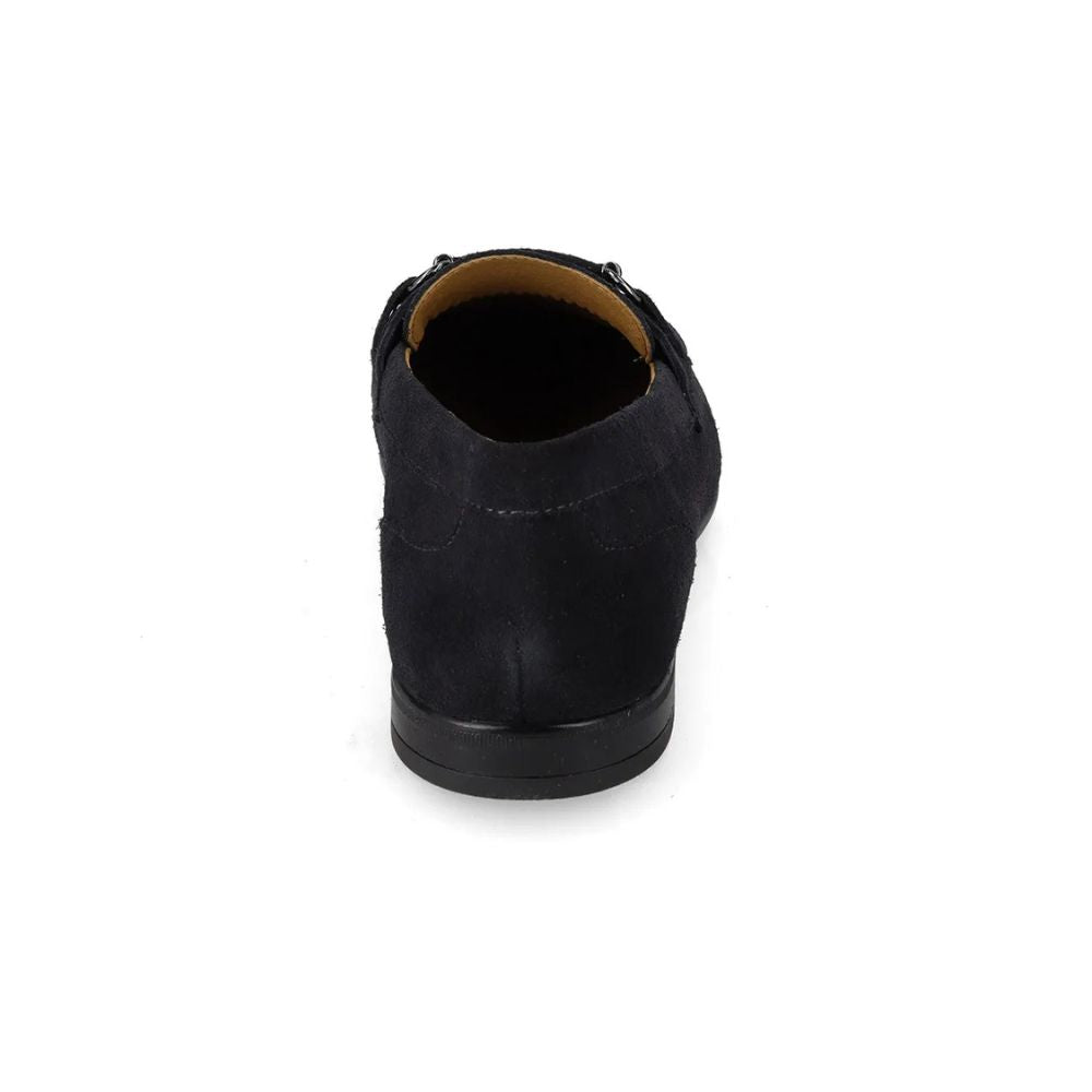 VALLEVERDE Mocassino Suede Blu Uomo con tomaio e sottopiede in pelle. Morsetto decorativo.