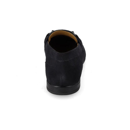 VALLEVERDE Mocassino Suede Blu Uomo con tomaio e sottopiede in pelle. Morsetto decorativo.