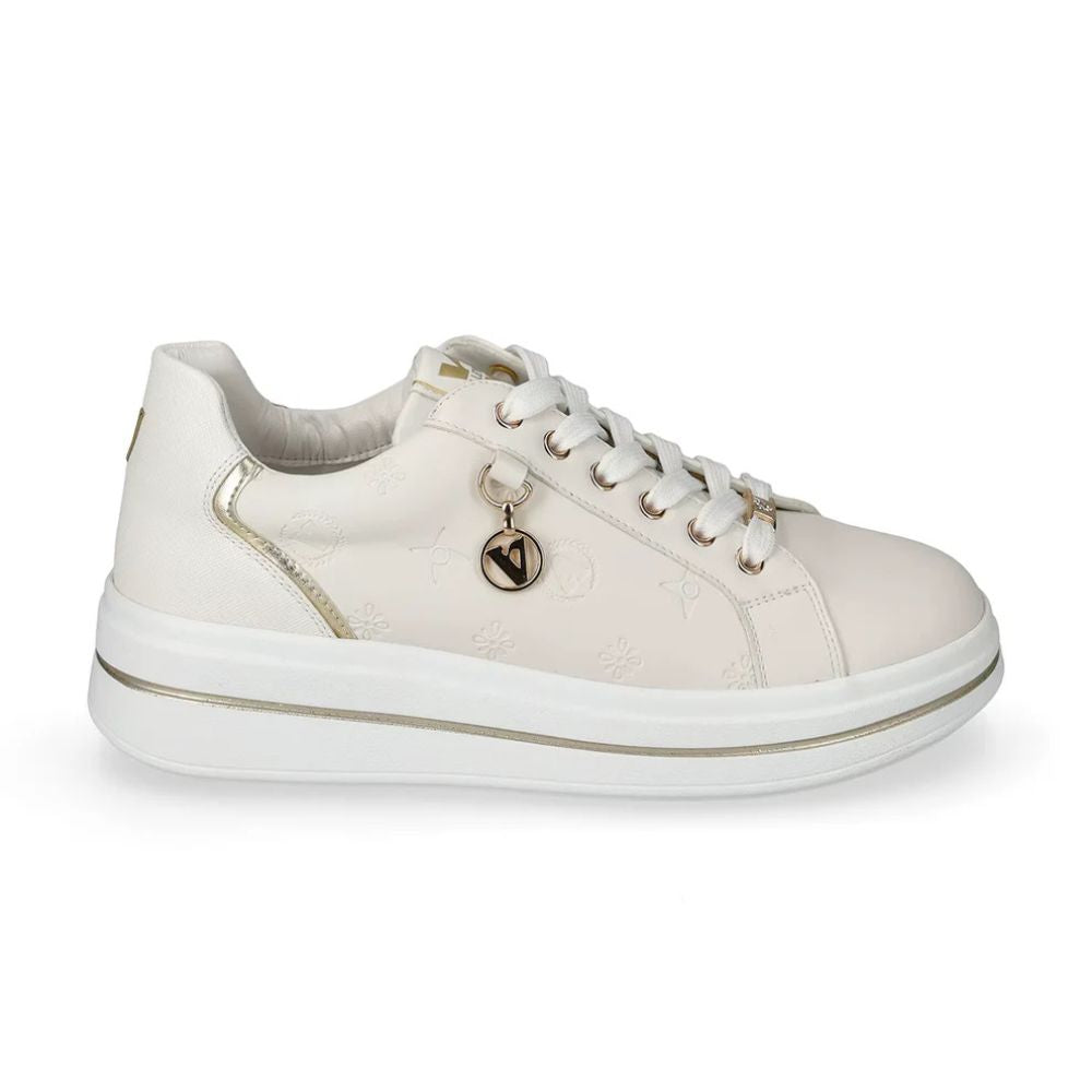 VALLEVERDE Sneaker donna Bianco con tomaio logato.