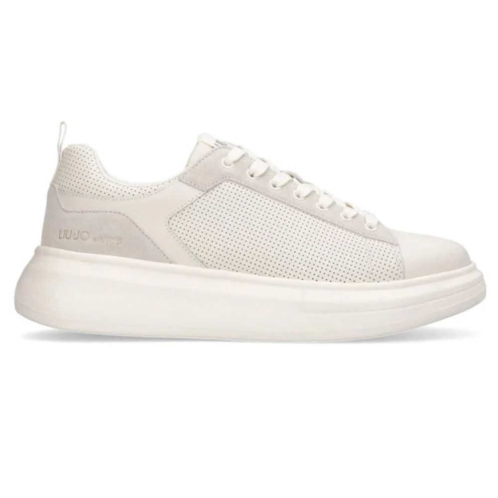 Sneakers uomo liu jo px355 in pelle big05 milk