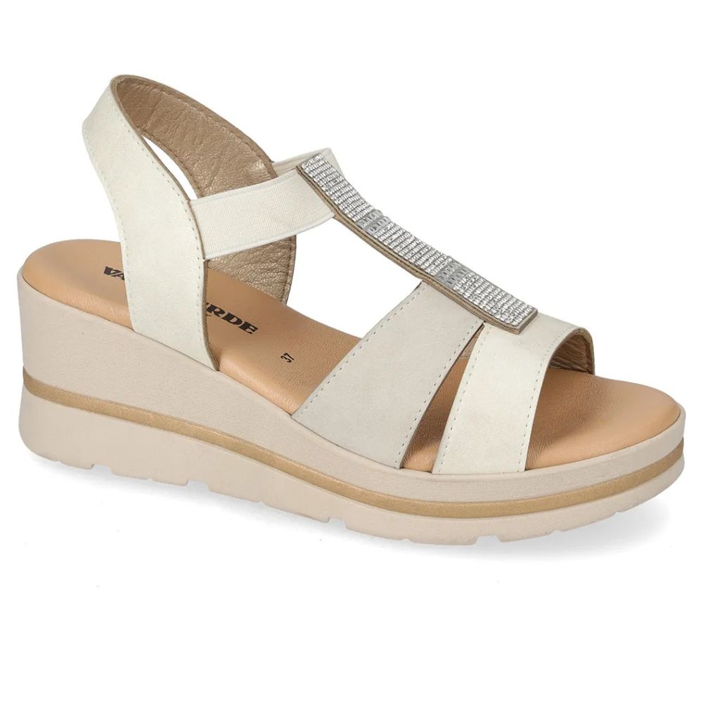 VALLEVERDE Zeppa Ghiaccio Donna con accessorio decorativo e sottopiede in pelle. Made in Italy.