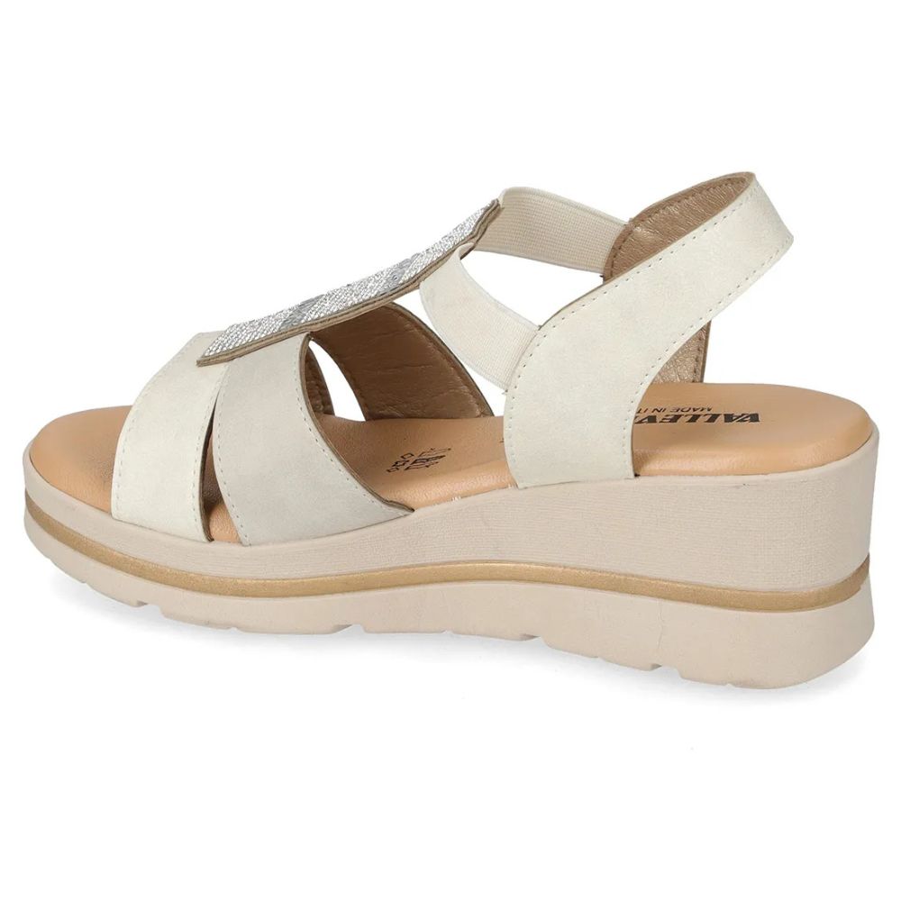 VALLEVERDE Zeppa Ghiaccio Donna con accessorio decorativo e sottopiede in pelle. Made in Italy.