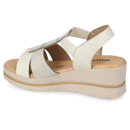 VALLEVERDE Zeppa Ghiaccio Donna con accessorio decorativo e sottopiede in pelle. Made in Italy.