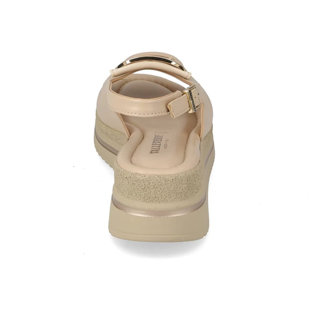 VALLEVERDE Sandalo Donna con sottopiede in pelle. Made in Italy.
