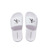 Ciabatte Bambino Calvin Klein Bianche Logo Nero