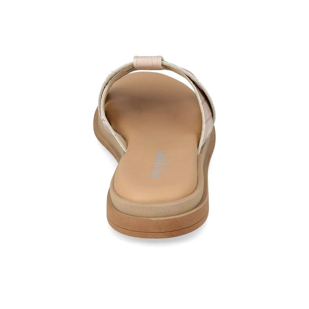 VALLEVERDE Sandalo Sabbia Donna con sottopiede in pelle. Made in Italy.