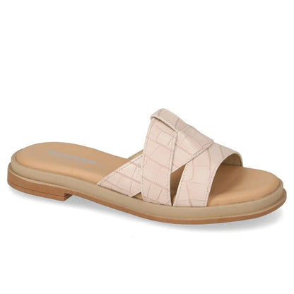 VALLEVERDE Sandalo Sabbia Donna con sottopiede in pelle. Made in Italy.