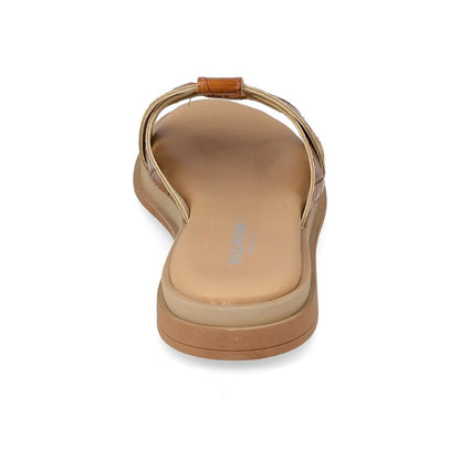VALLEVERDE Sandalo Cuoio Donna con sottopiede in pelle. Made in Italy.