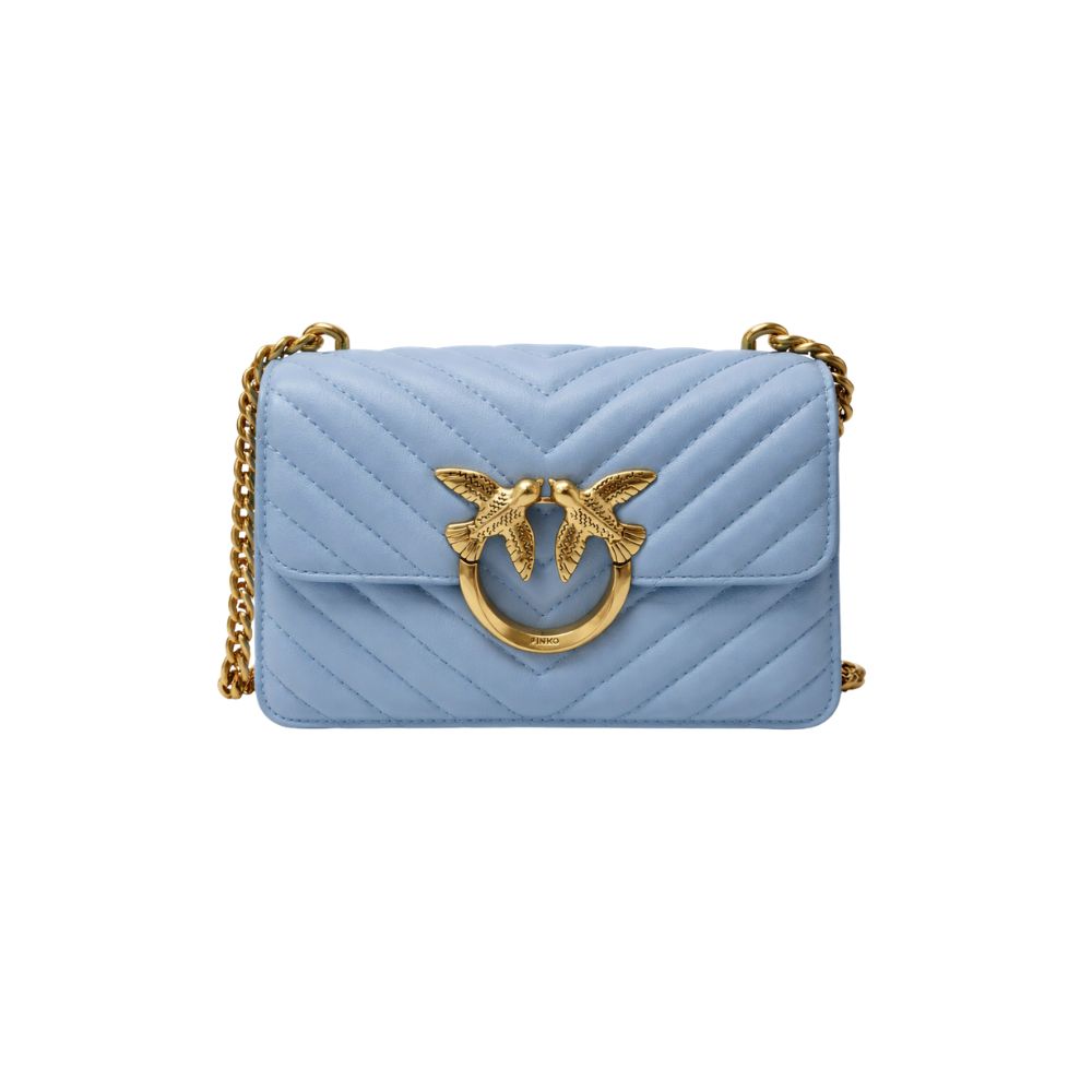 Borsa a Tracolla Donna Pinko Love Click Mini Celeste