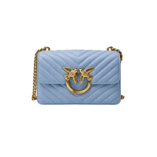 Pinko LOVE CLICK MINI - Borsa a tracolla - light blue
