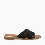 IMPRONTE Serenella Braid sandalo donna nero